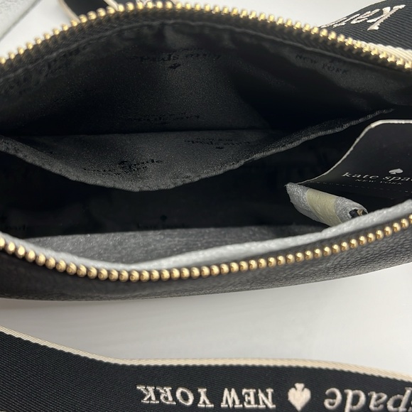 Kate Spade NWT Crossbody Pebble Black Leather Rosie Bag retail $349 - Picture 7 of 10
